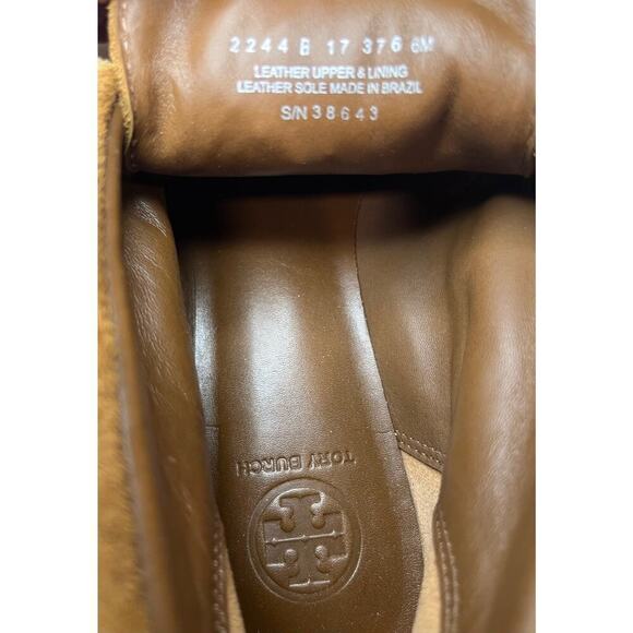 Tory Burch Huntington Beaded Embroidered Fringe Booties Size 6M - Picture 7 of 8